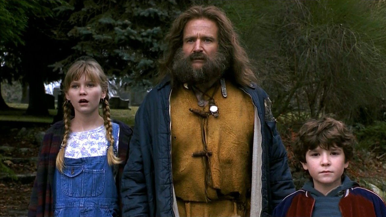 A screenshot of Robin Williams in 1995 movie Jumanji