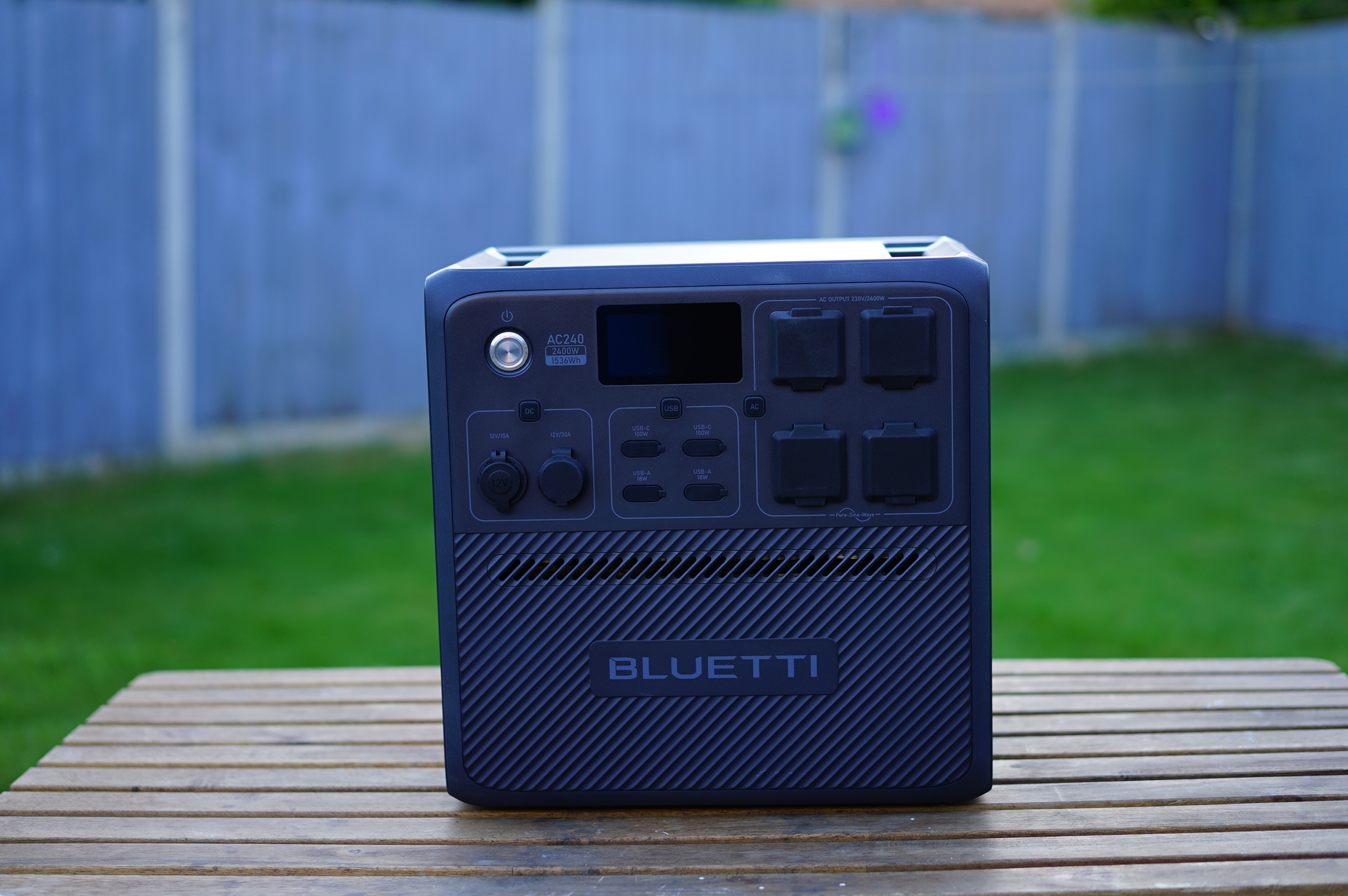 Bluetti AC240 during our review process
