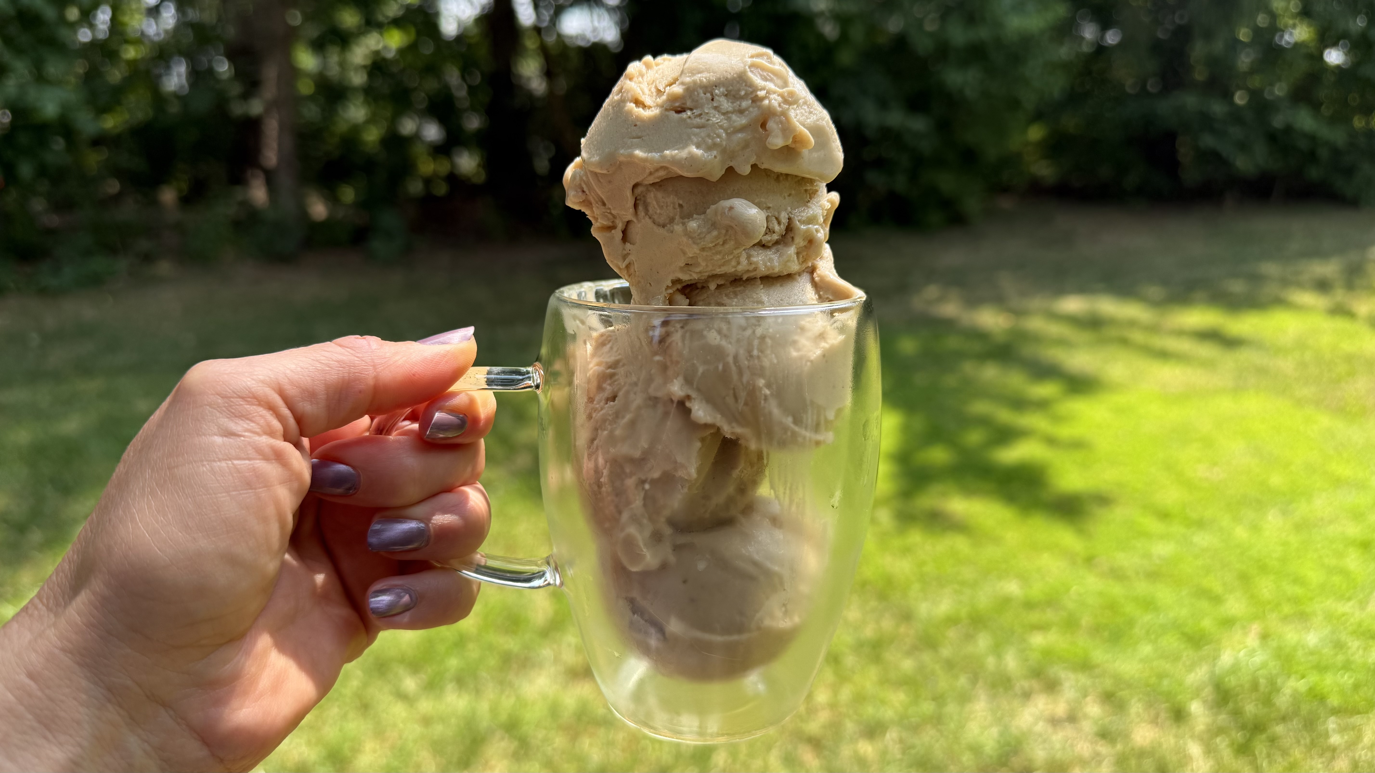 Healthy ice cream made in the Ninja Creami