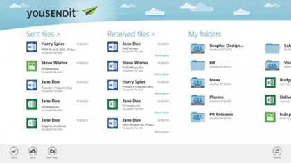 YouSendIt screenshot