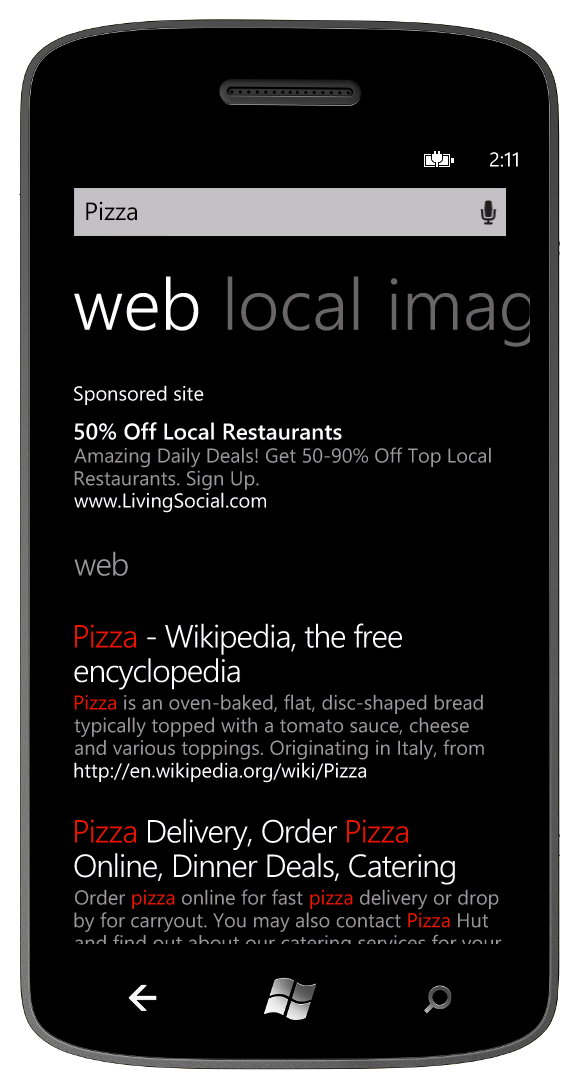 Windows phone 7.5 mango