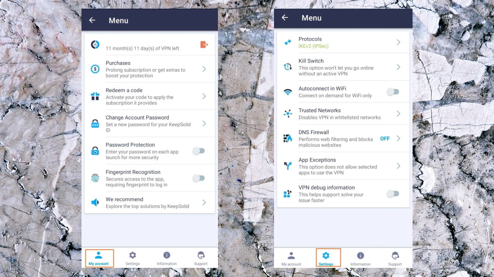 VPN Unlimited Android Settings
