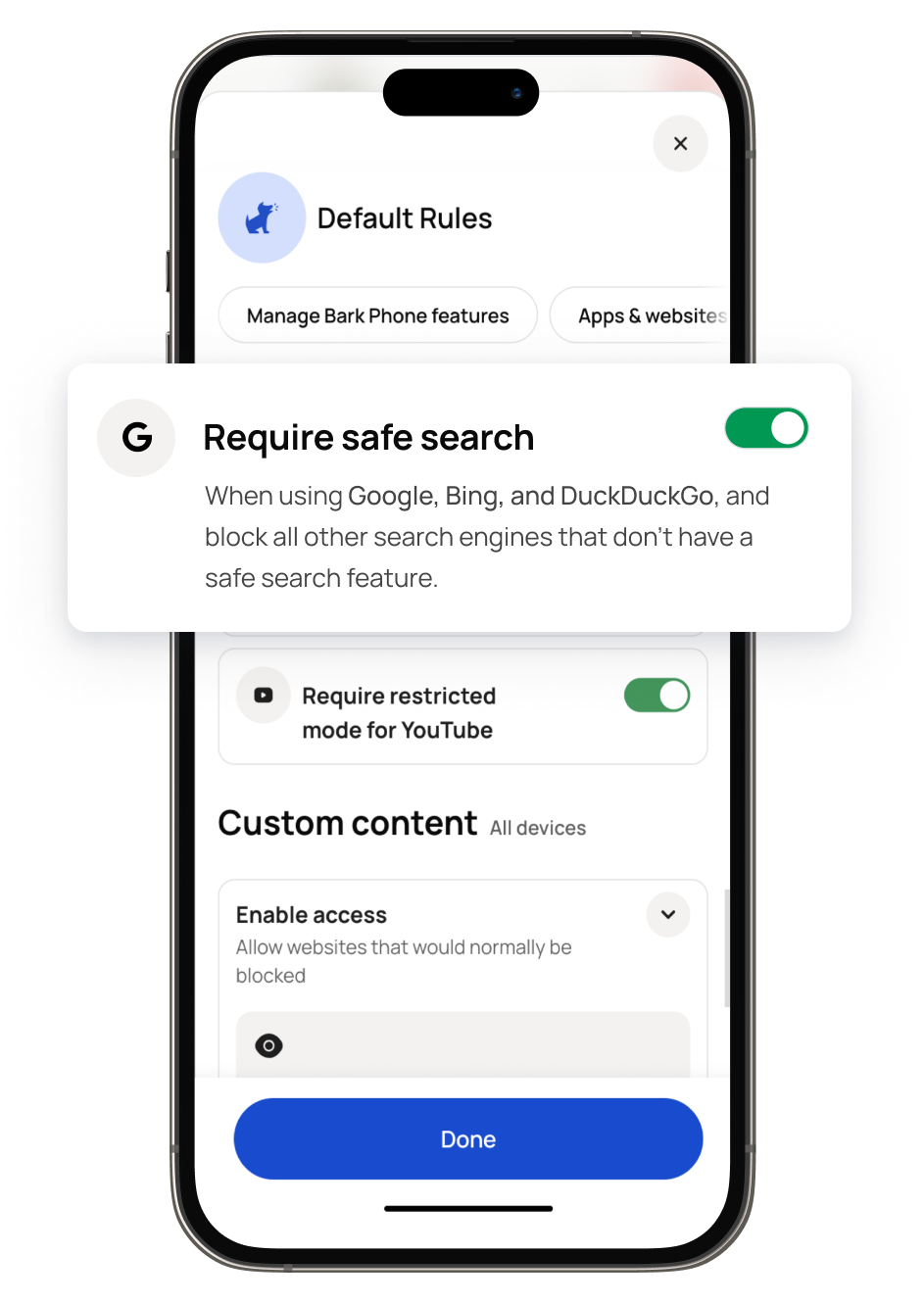 Bark safe search