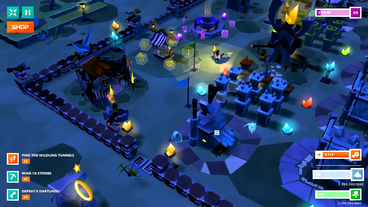 best online games &amp;ndash; A large fortfied base at night