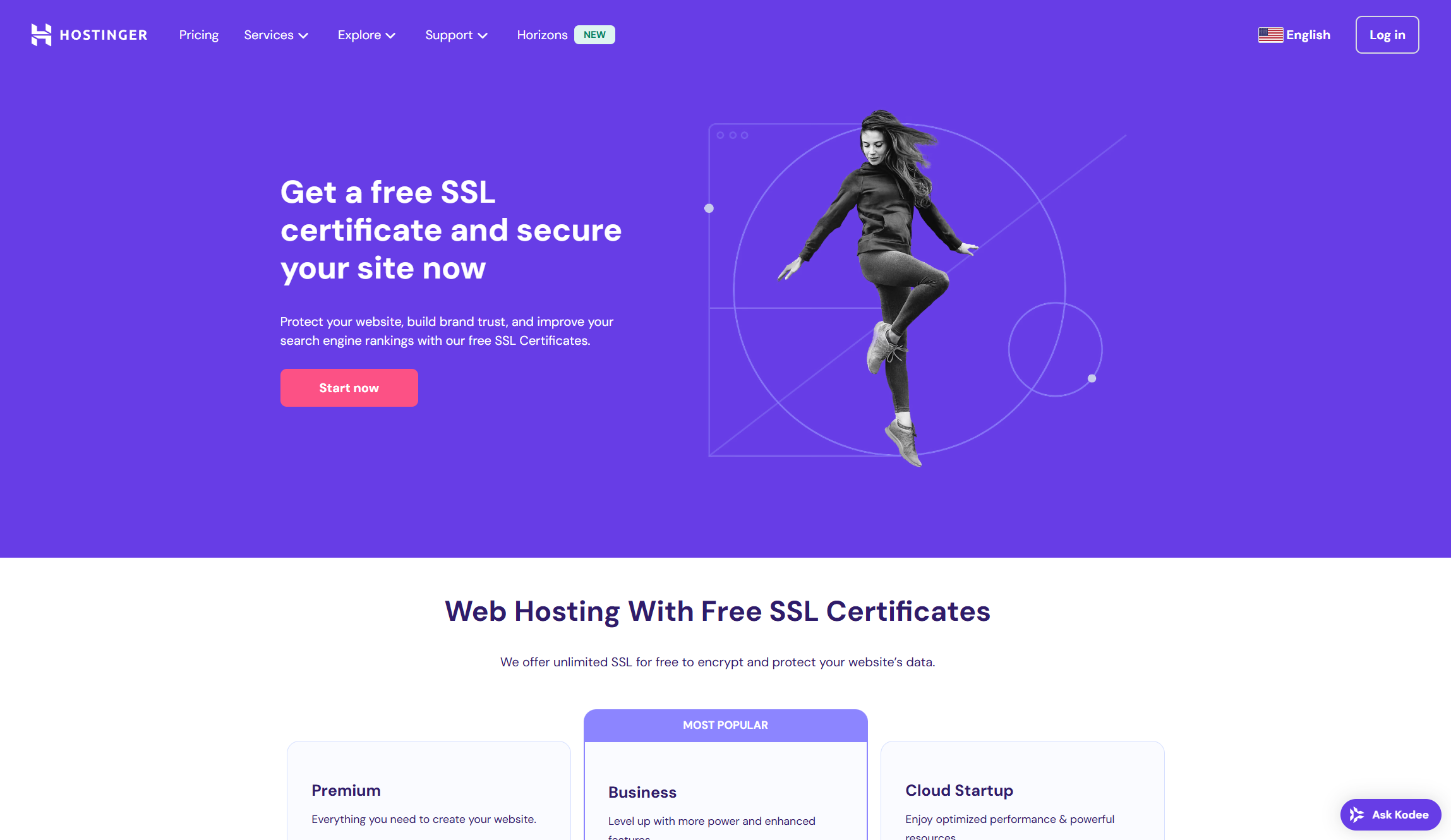 Hostinger's free SSL certificates