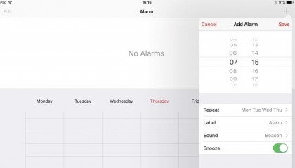 1. Set an alarm