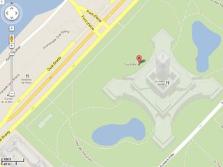 Google Maps Eiffel Tower