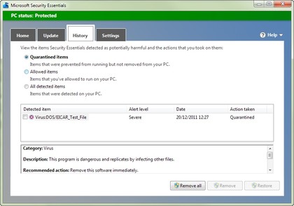 Microsoft security essentials review