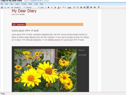 My dear diary