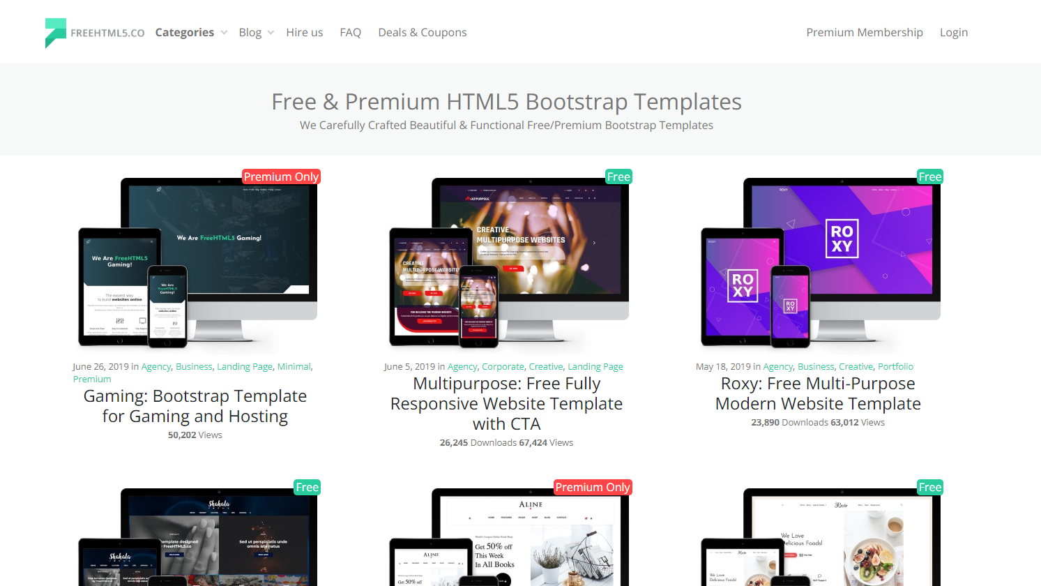 HTML5 templates