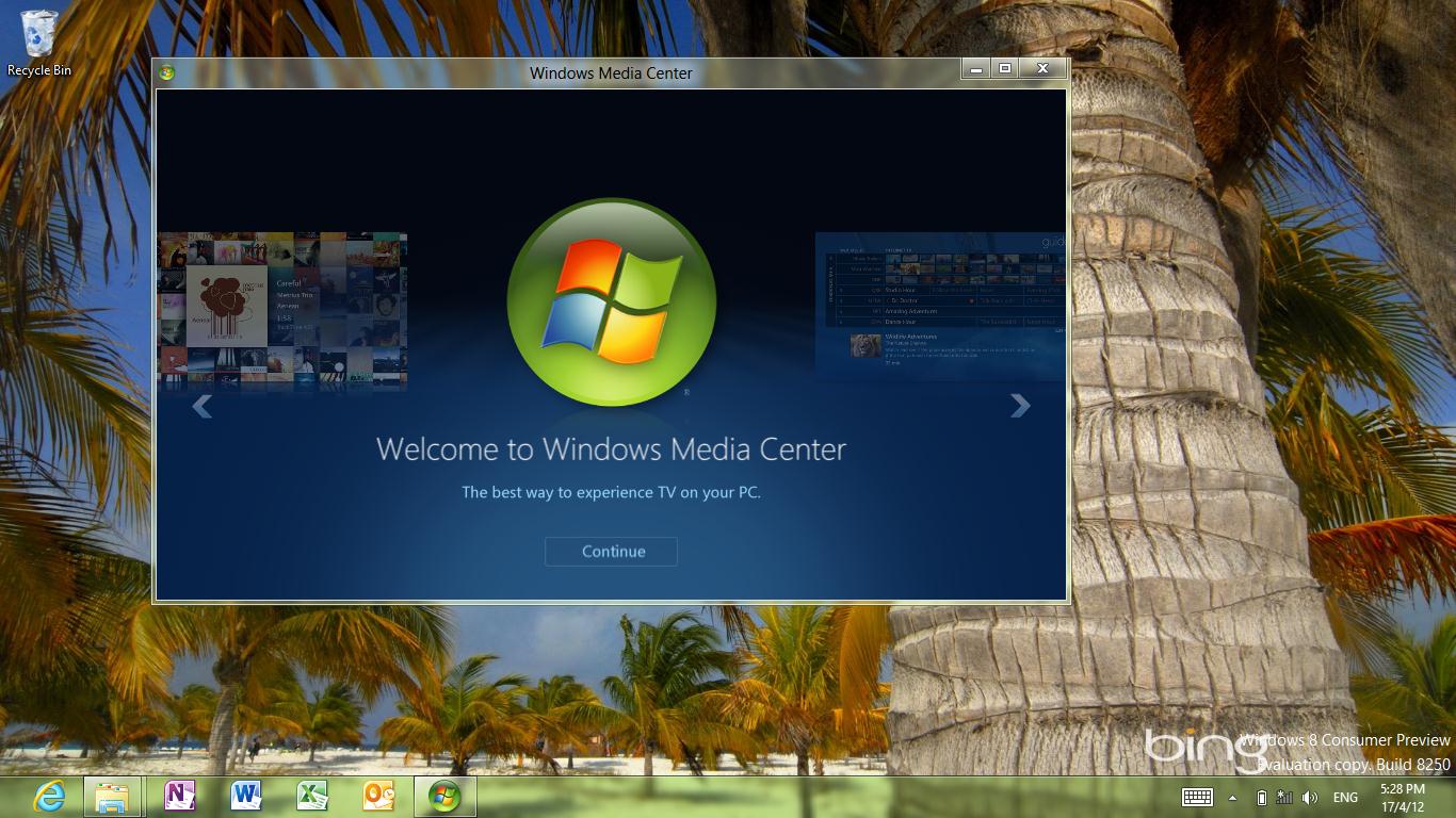 Windows 8 Media Center