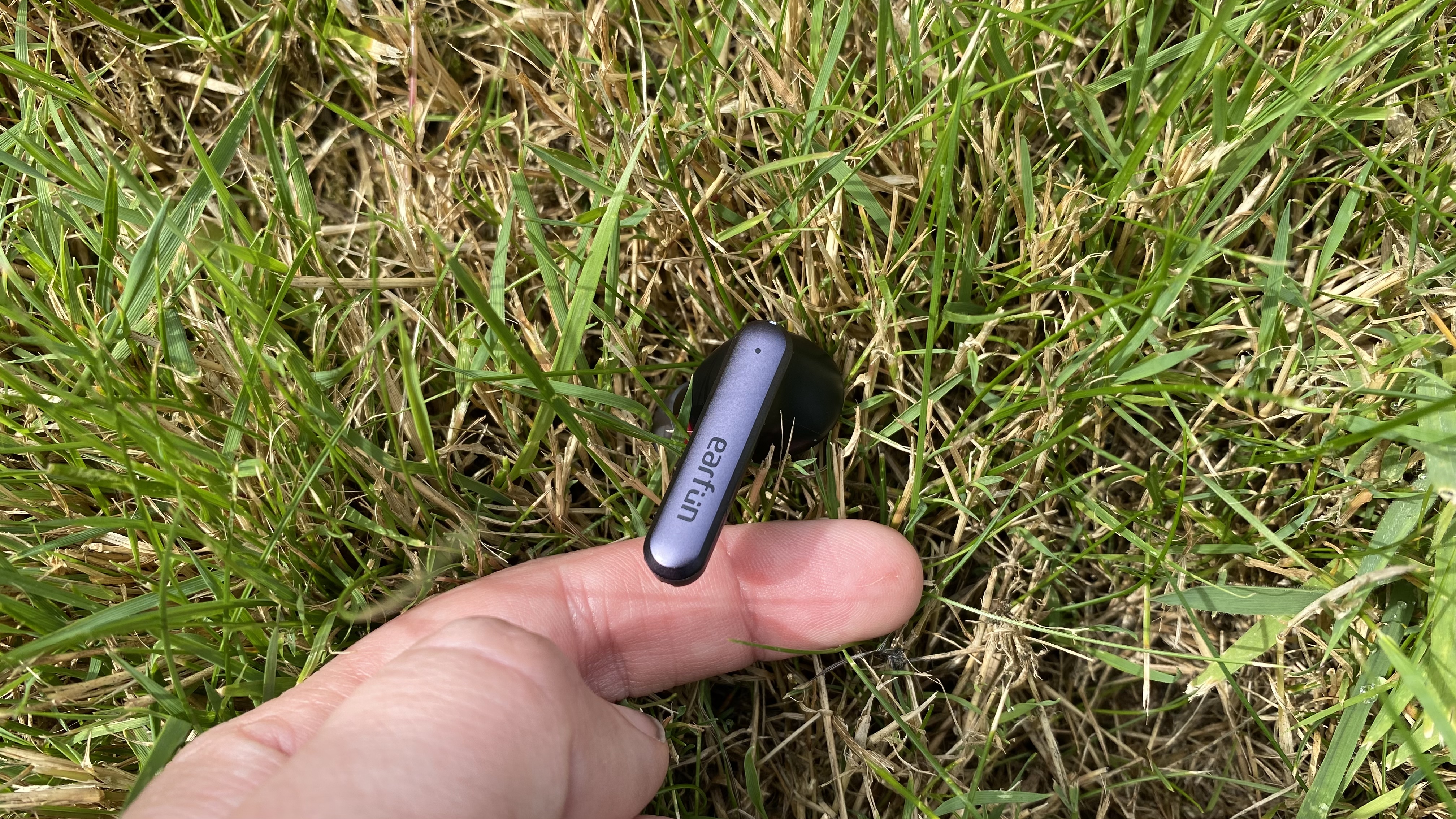 Earfun Air S earbud on grass