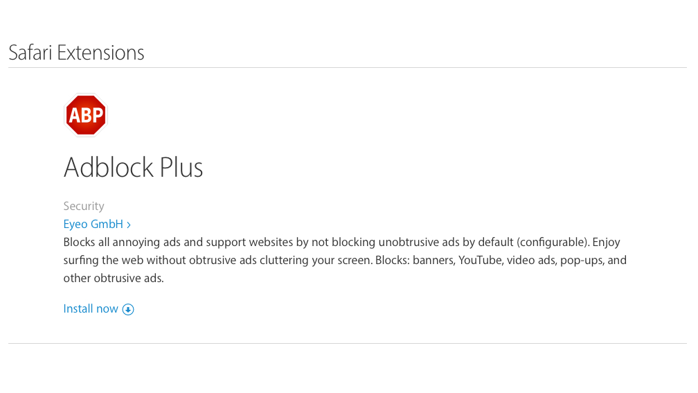 1. Block pop up ads