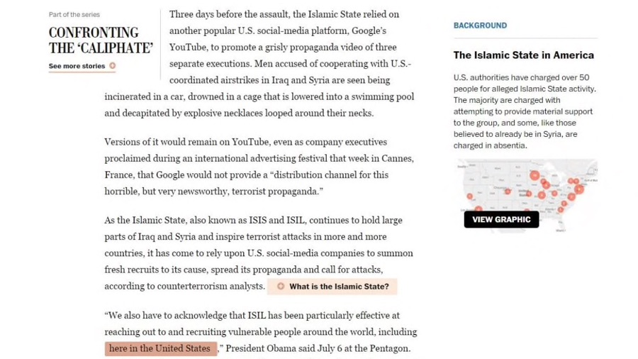 Washington Post Knowledge Map news service