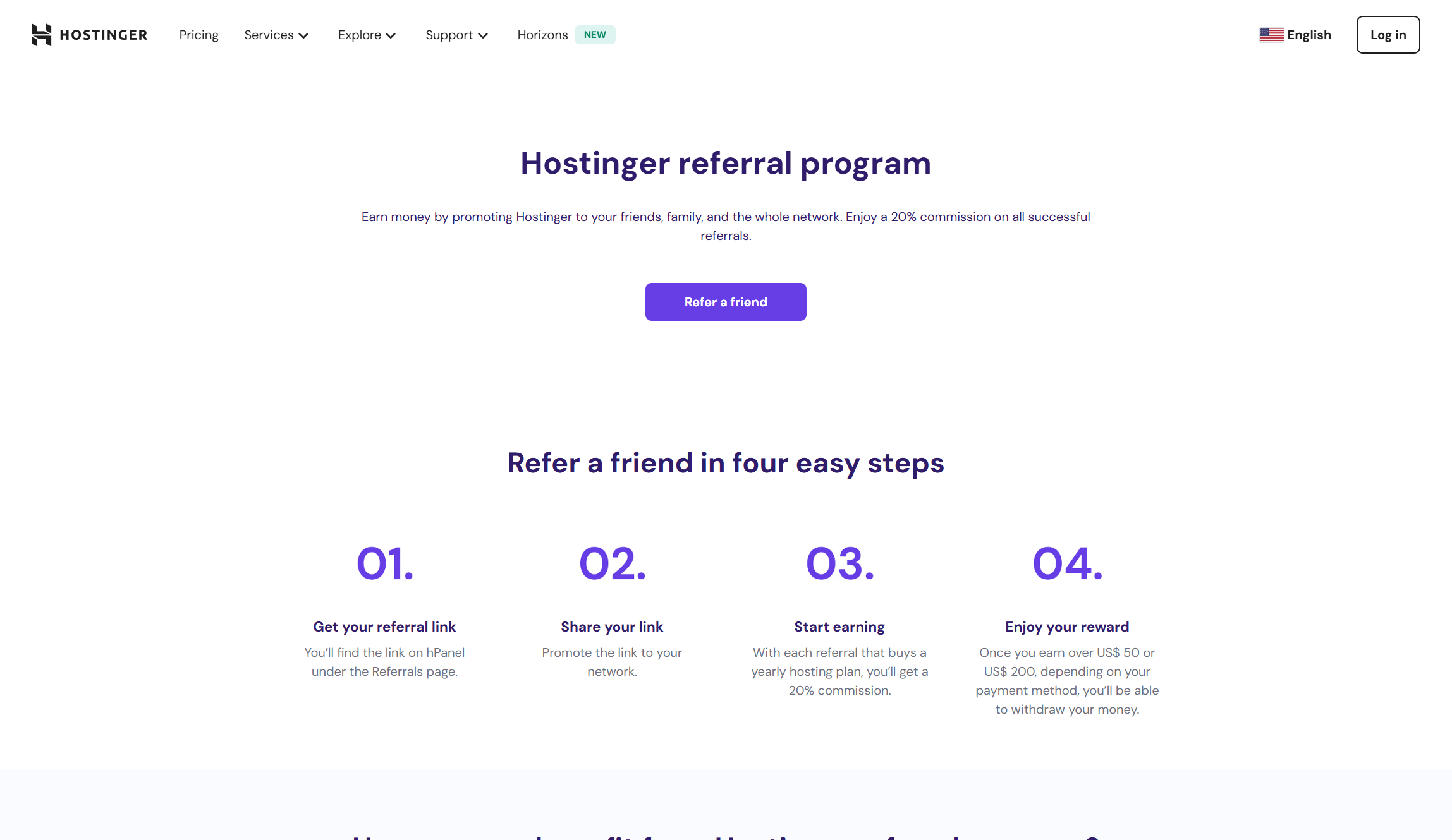 Hostinger Referral Program