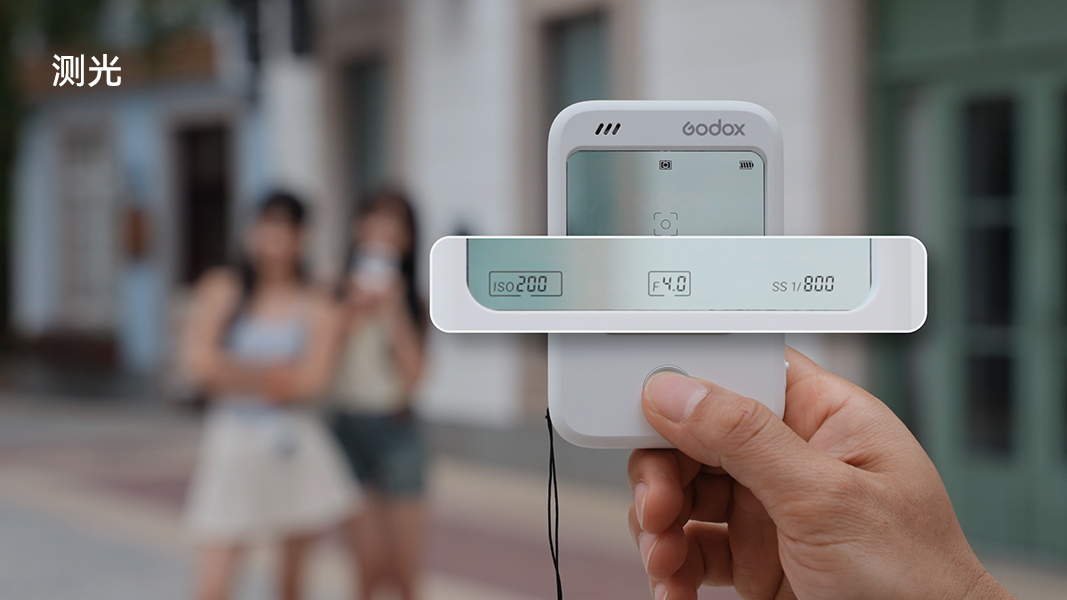 Photograph of the Godox C100 palm-sized transparent window camera