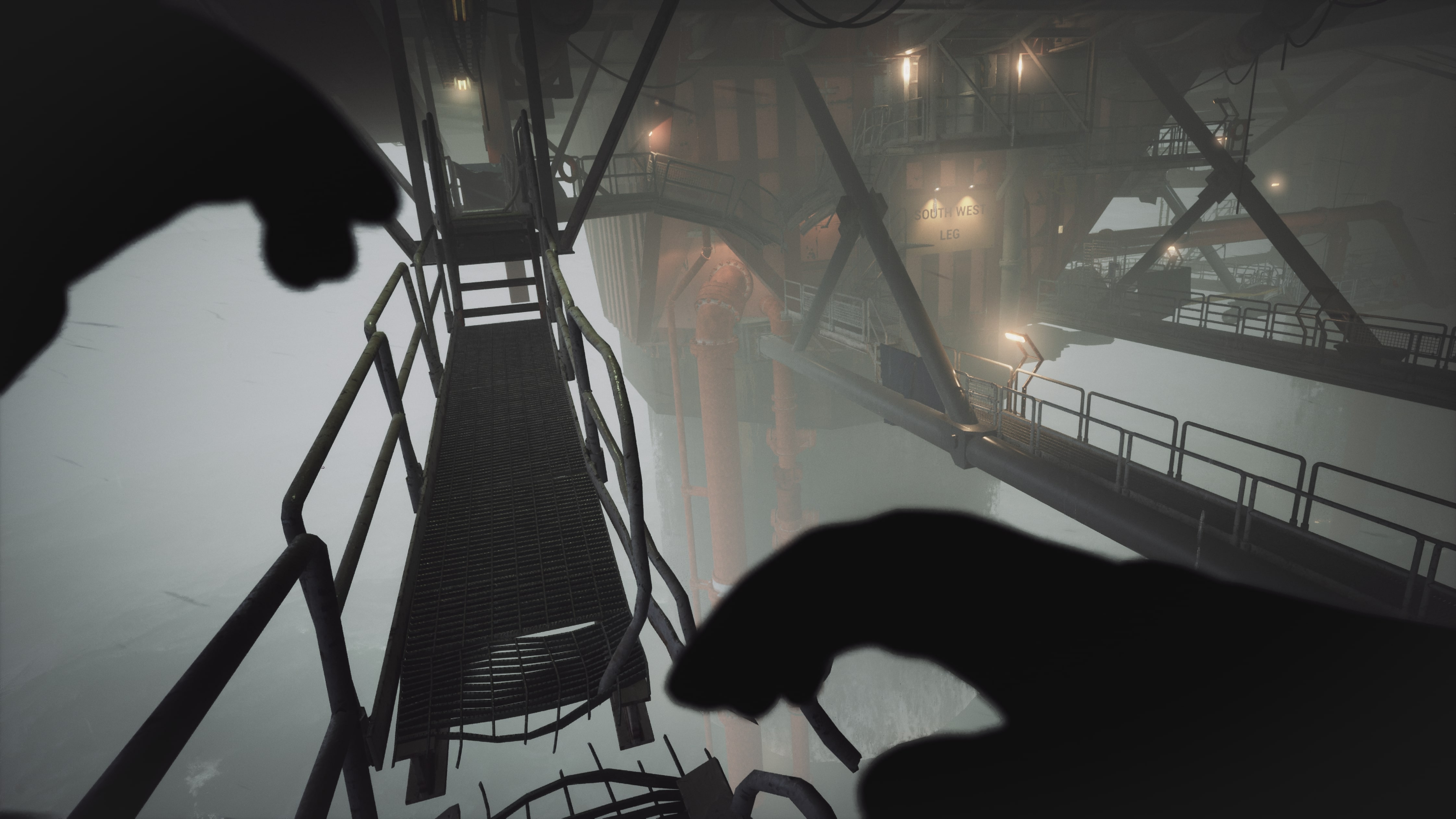 Screenshot from the first-person horror narrative game Still Wakes the Deep