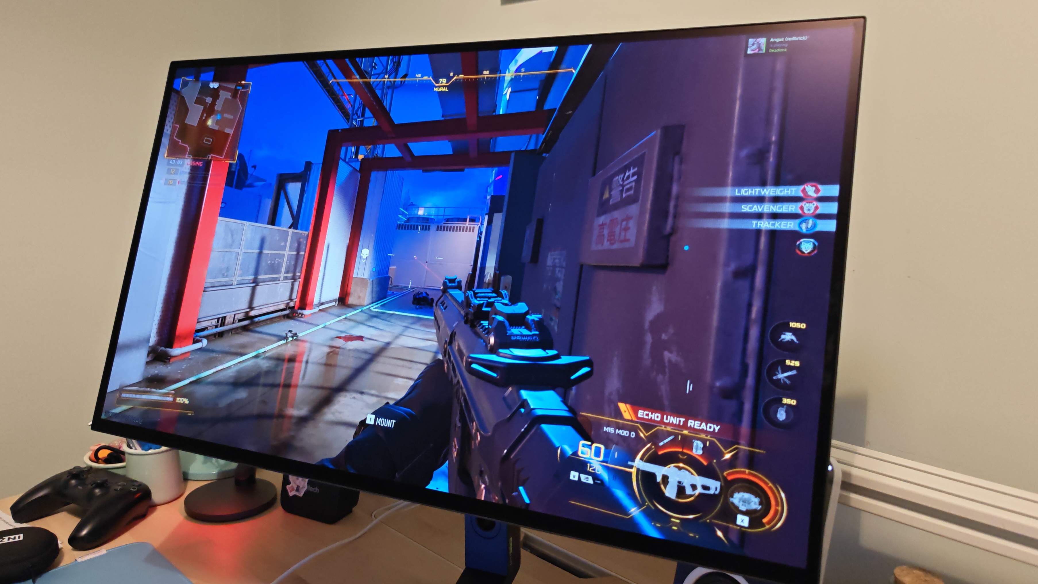 The Sony Inzone M10S 2 monitor at a desk setup.