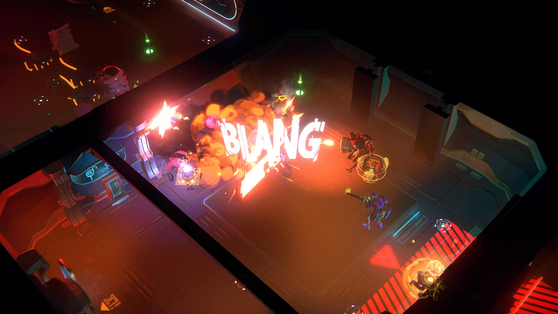 An explosion in the harbor district