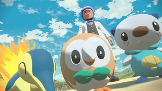 Pokemon Legends Arceus's three started stare at the player