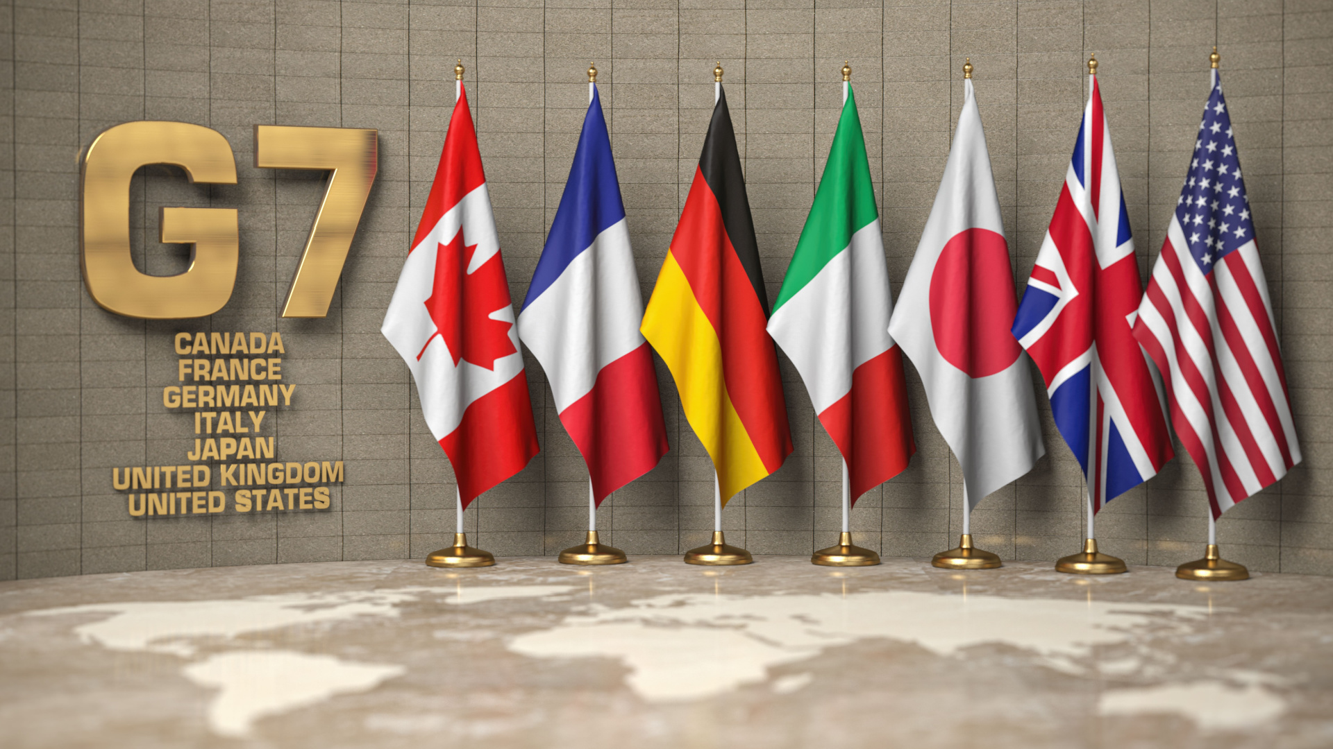 G7 flags