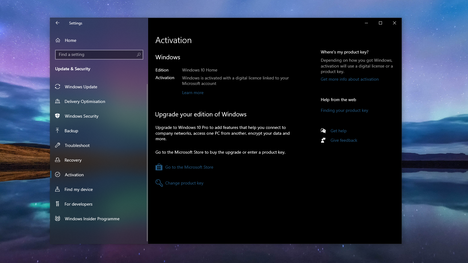 Windows 10 Activation