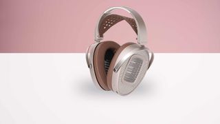 The HiFiMan HE1000 Wi-Fi on a white table.