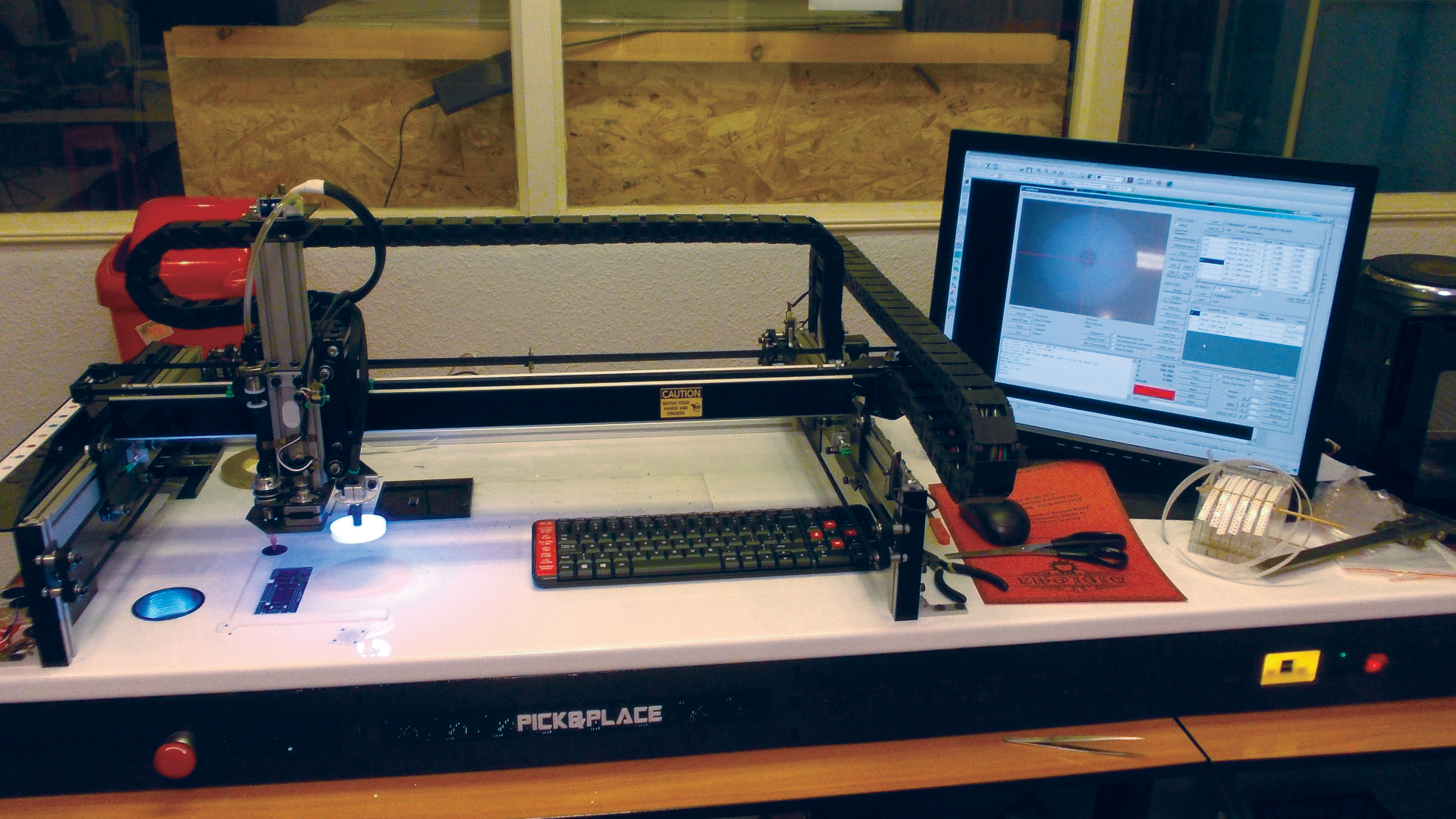 With access to a Pick&amp;amp;Place machine at his local hackerspace, Picugins will be able to automatically pre-solder some parts of the kit