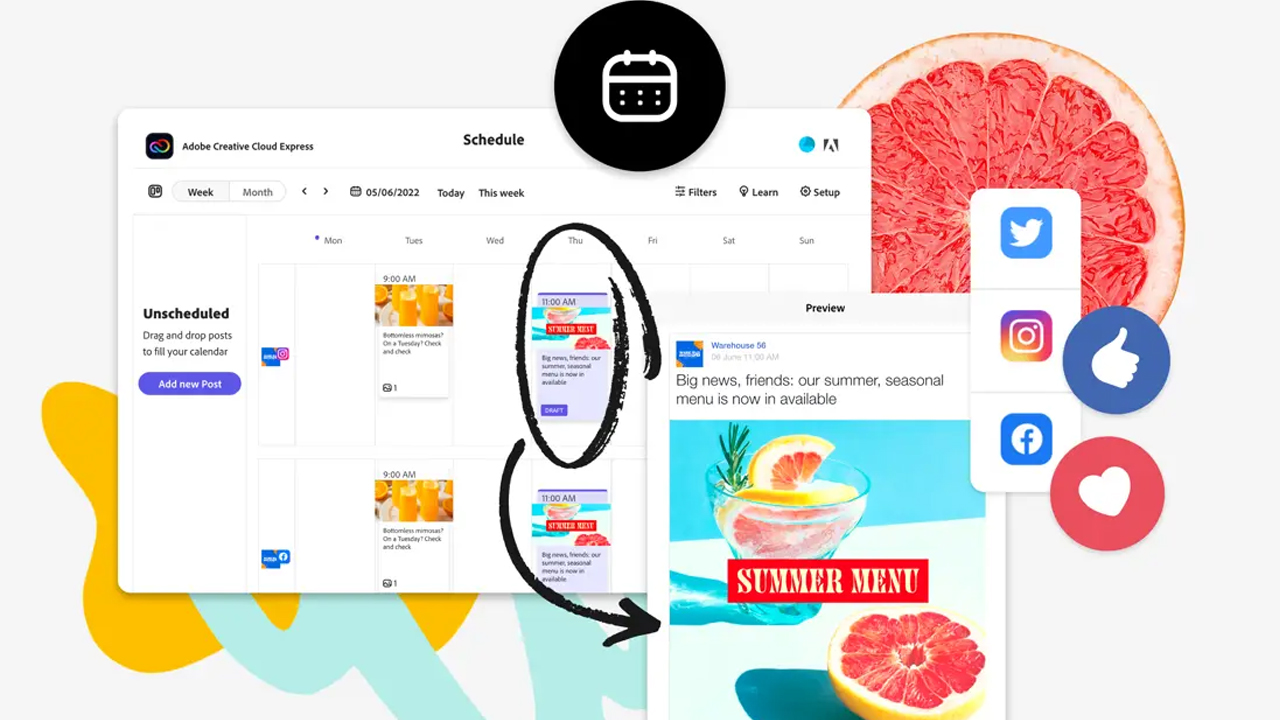 A snapshot of how Adobe's Content Scheduler works