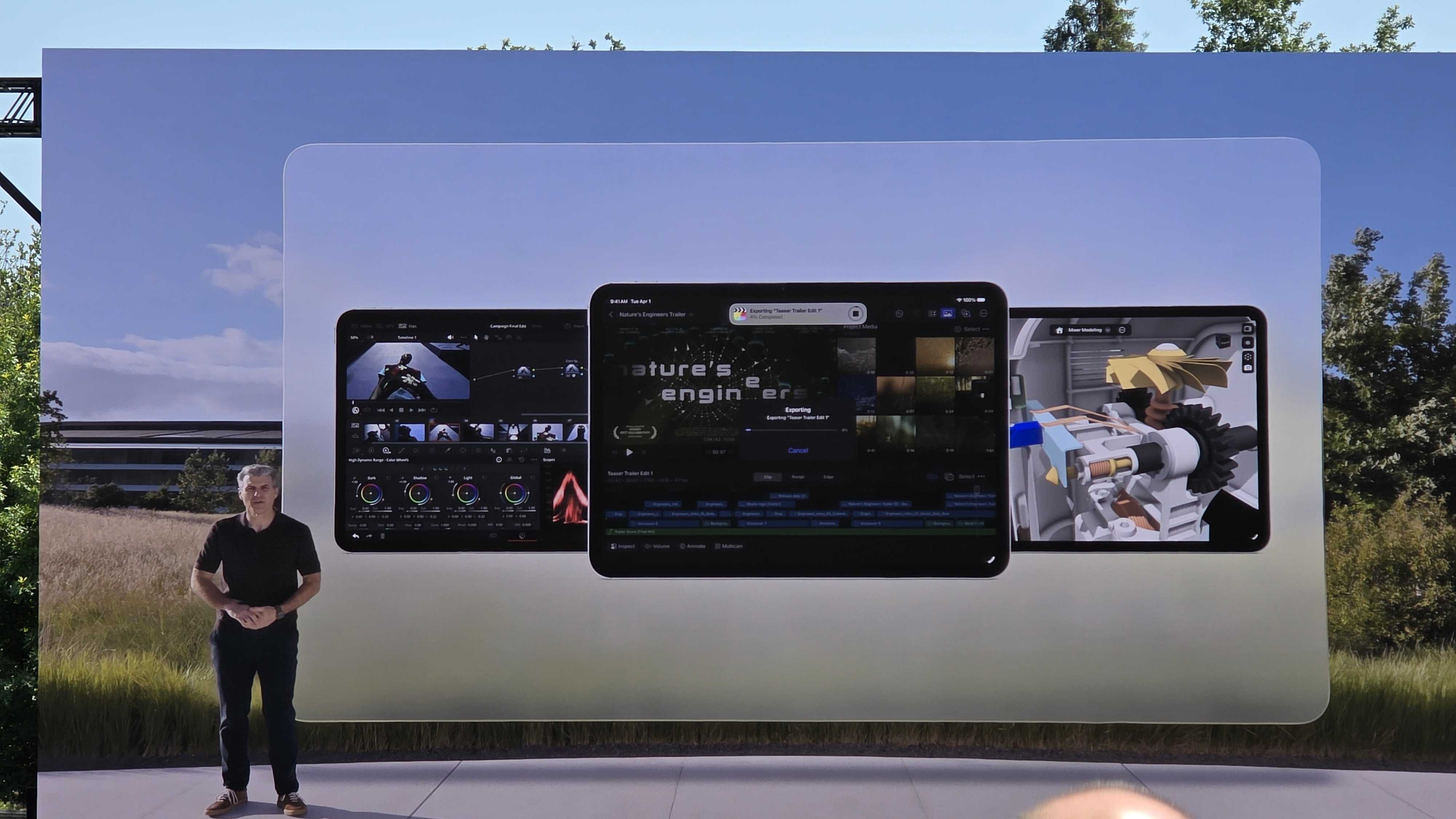 iPadOS updates shown on stage at WWDC 2025