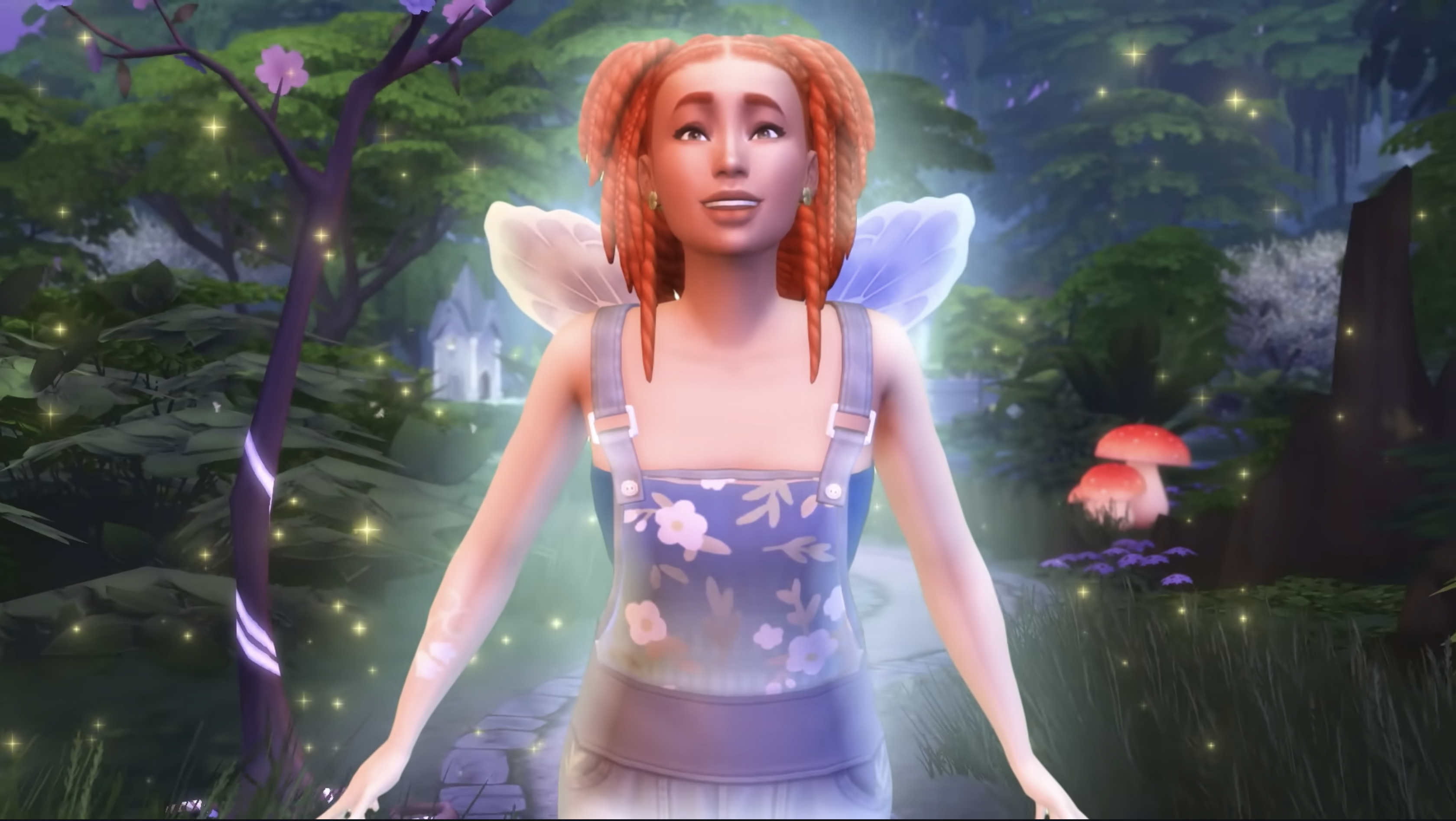Still from the The Sims 4: Enchanted by Nature gameplay trailer