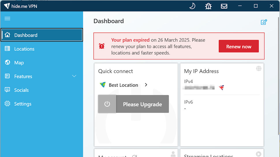 Hideme.Free expired notice