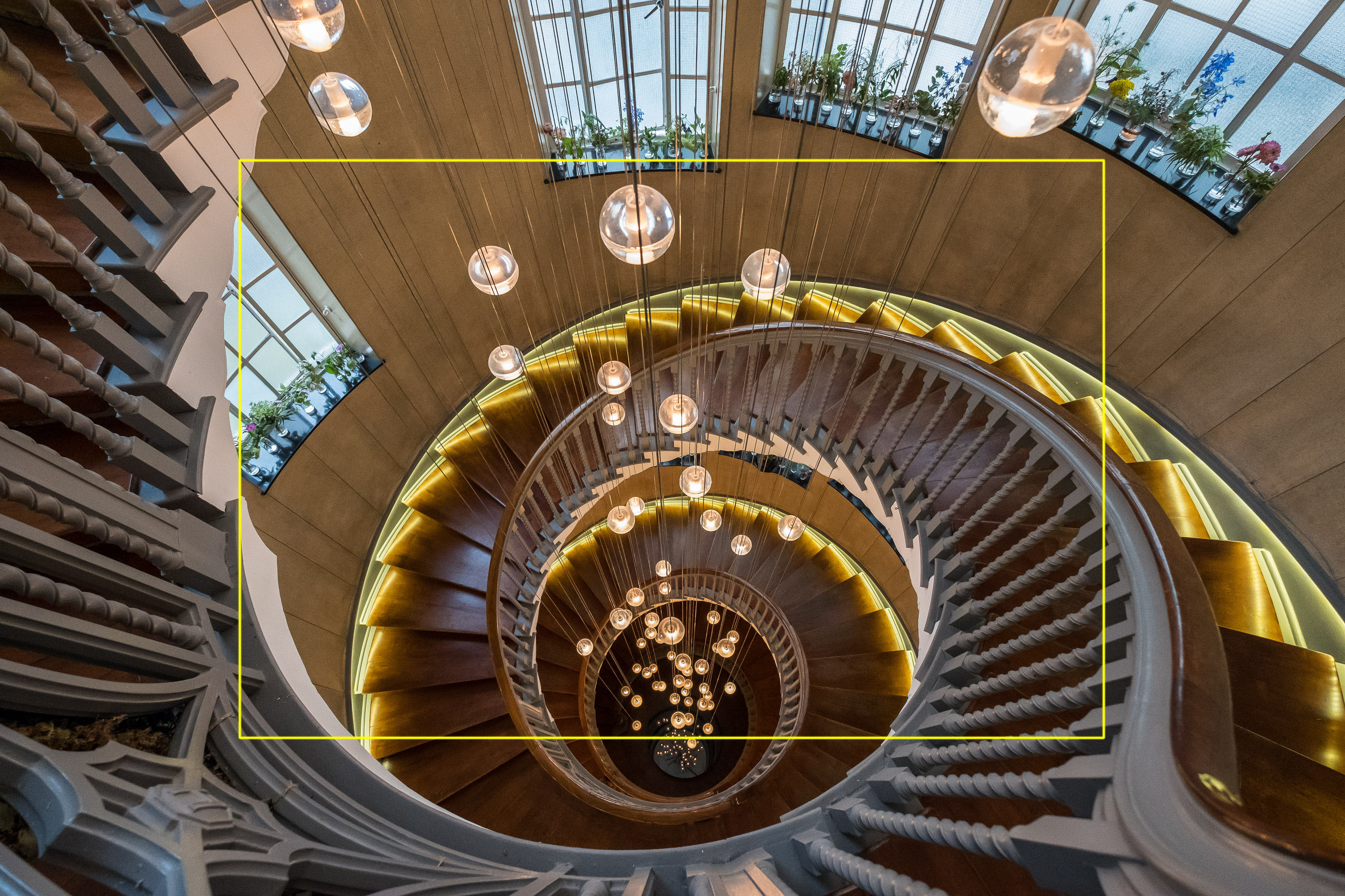 This image was shot on a full-frame DSLR at 16mm, with the yellow box showing how much of the frame would be cropped if the same lens was used on an APS-C camera