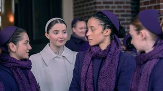 The Plum girls and Daisy look at Agnes