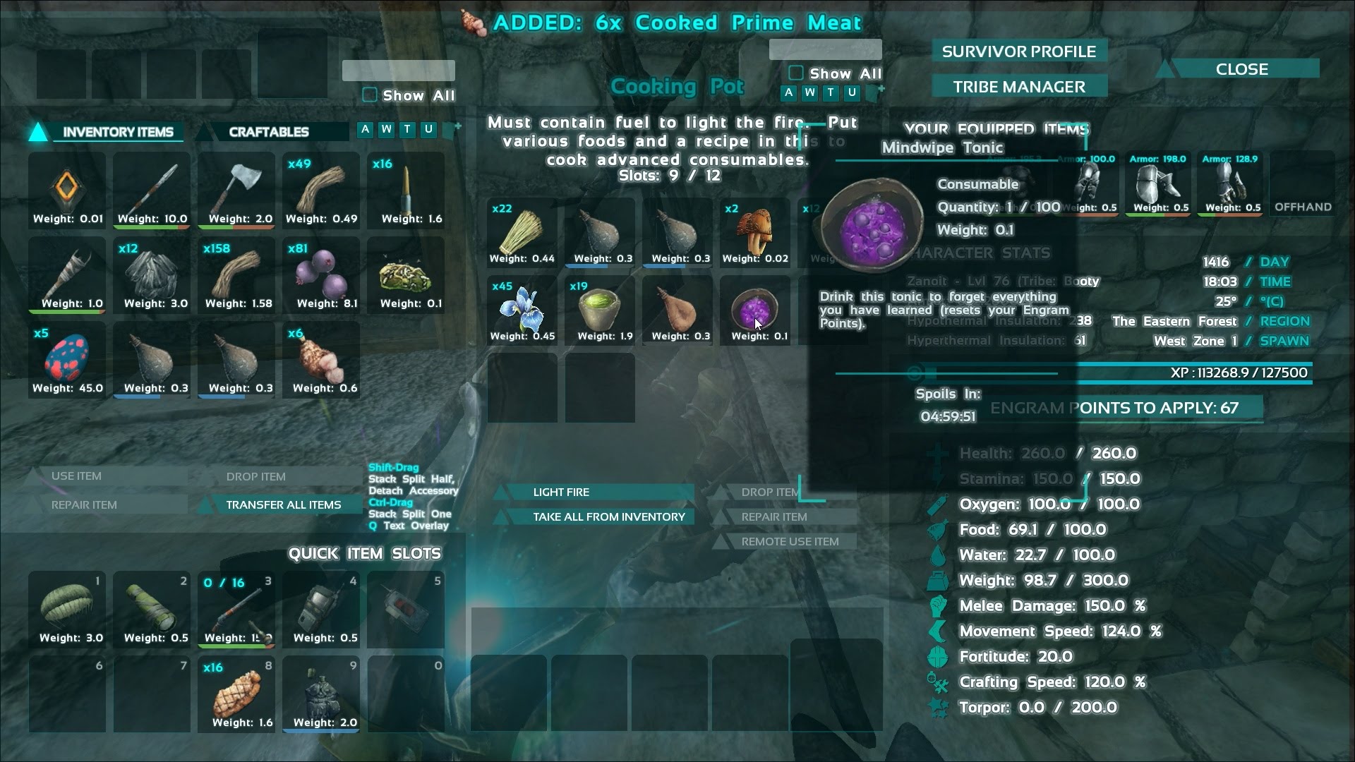Reset your character stats with Mindwipe