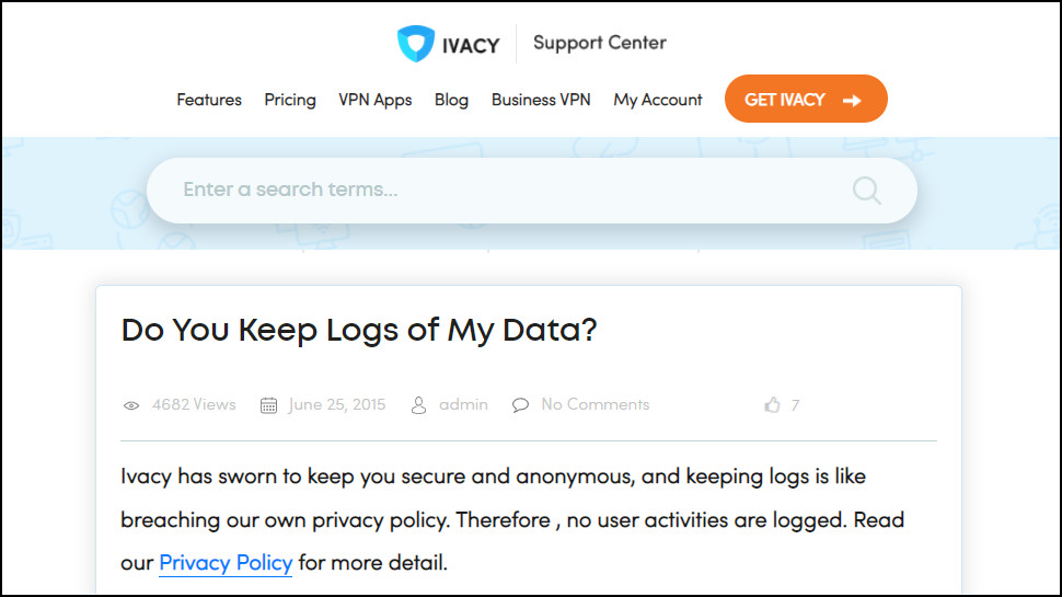 Ivacy VPN Privacy