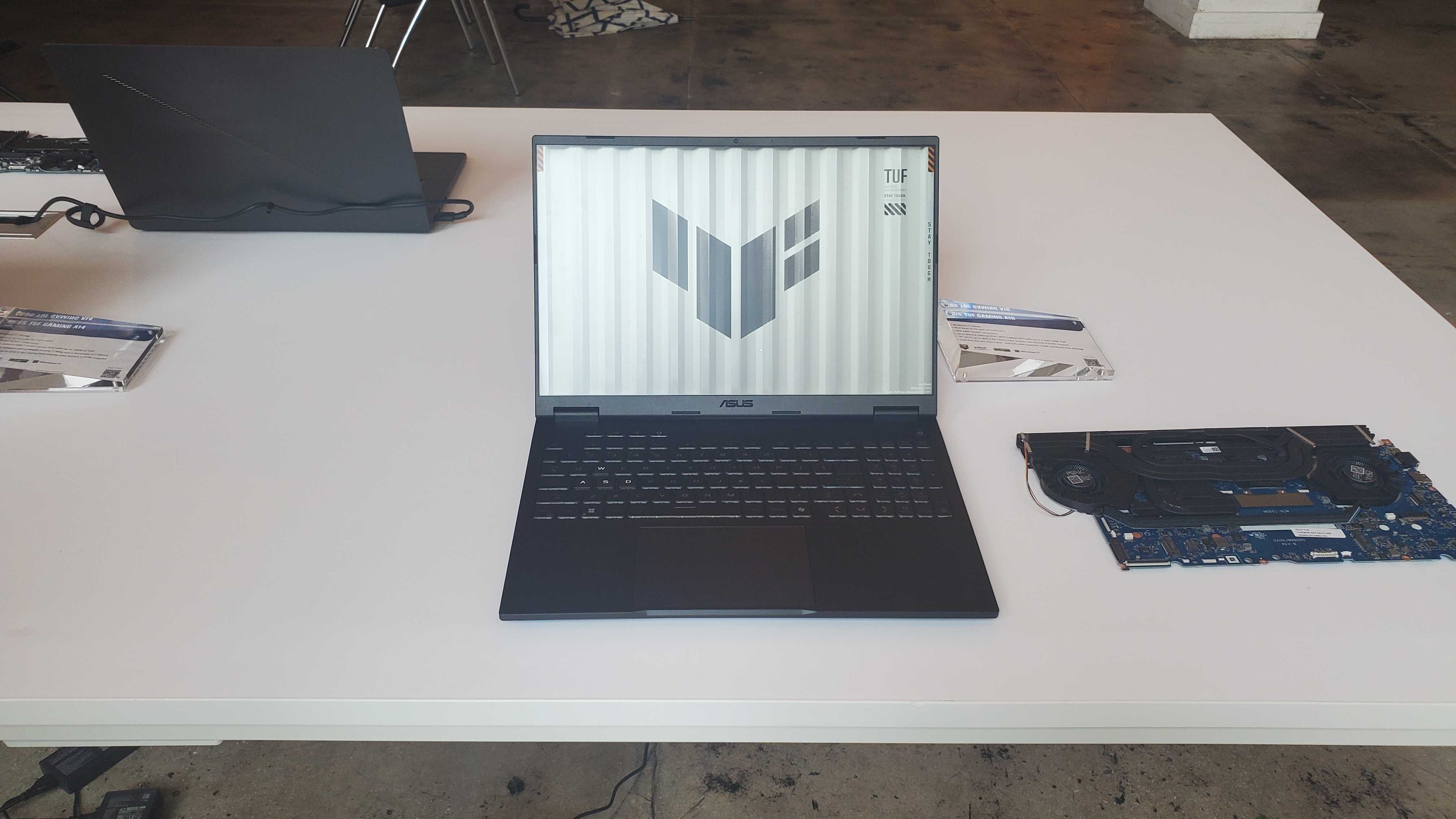 black gaming laptop
