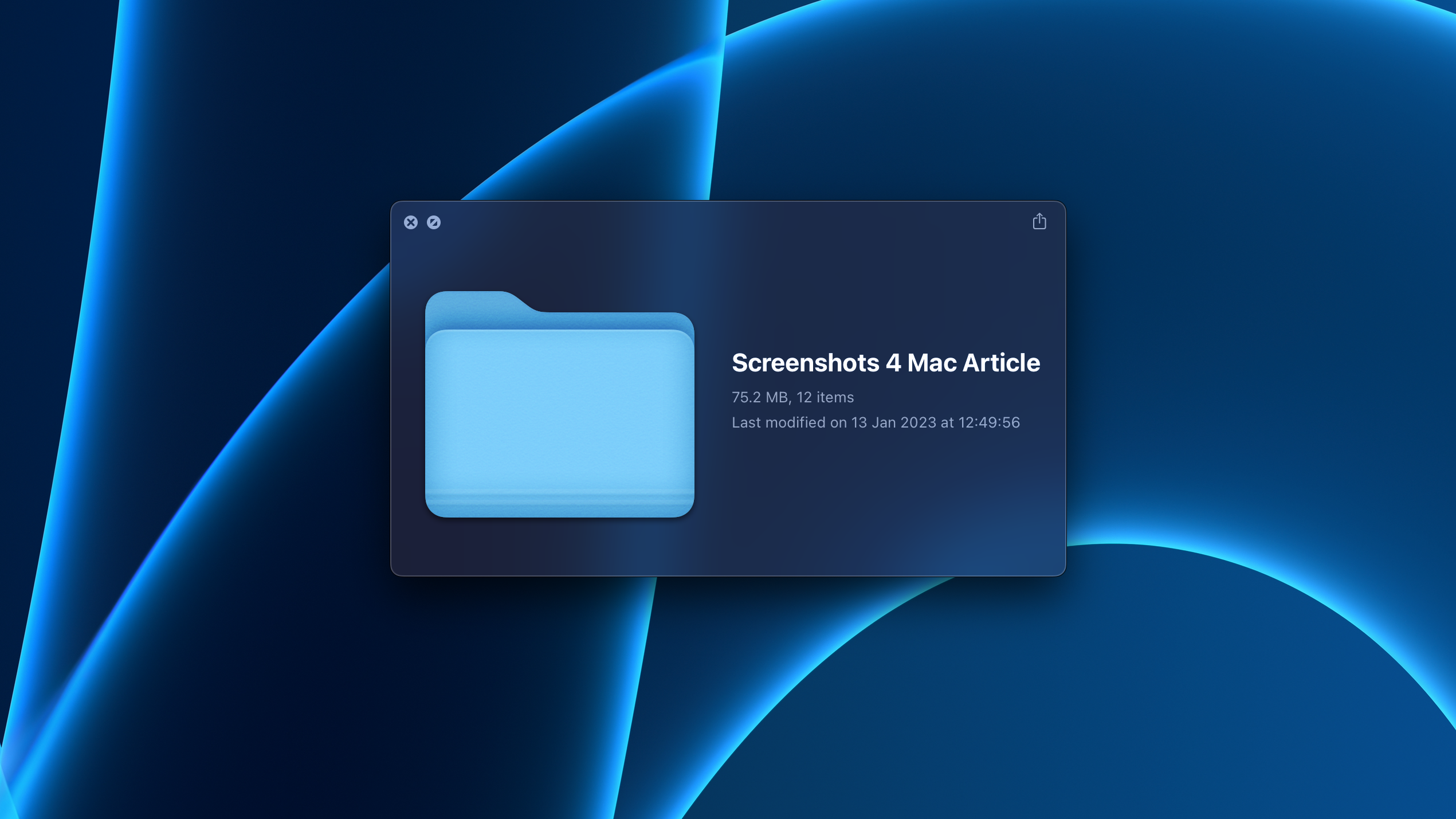 Screenshot of Quick Look