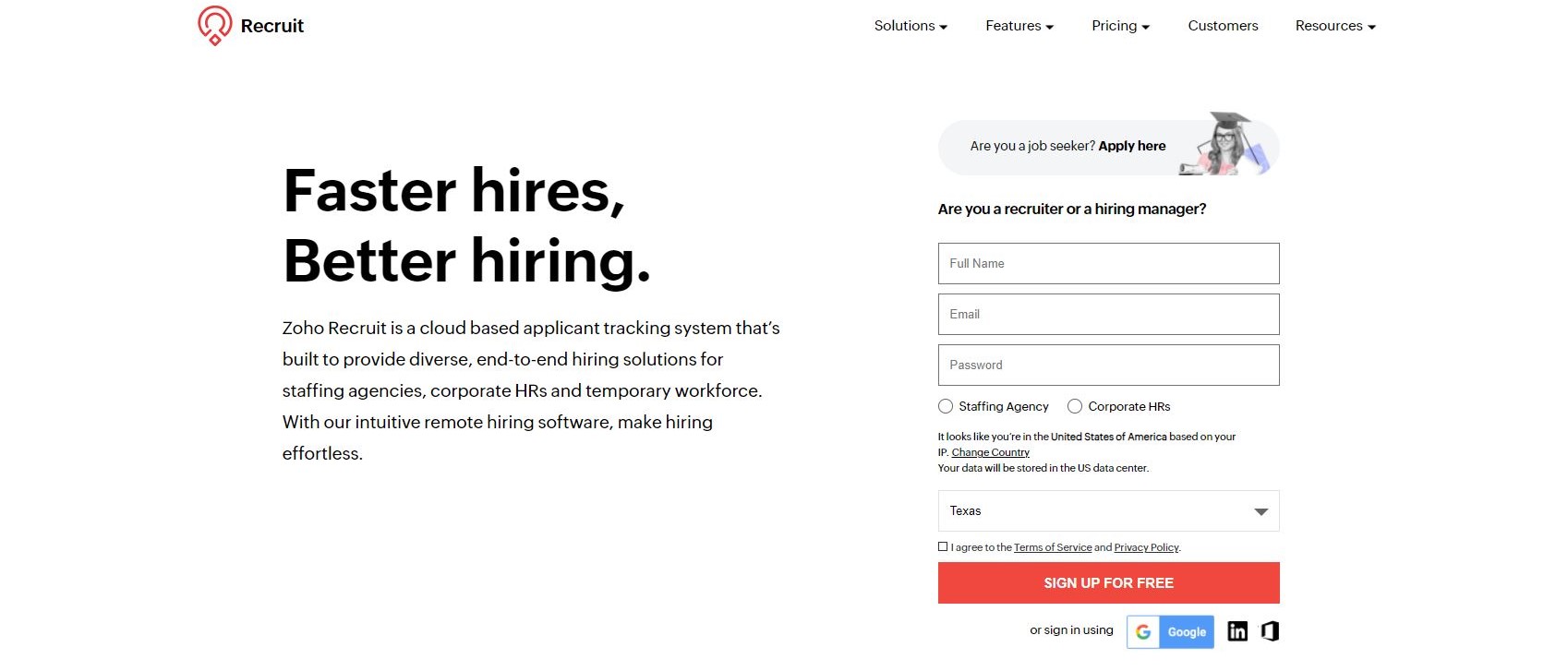 Zoho Recruit Review Hero
