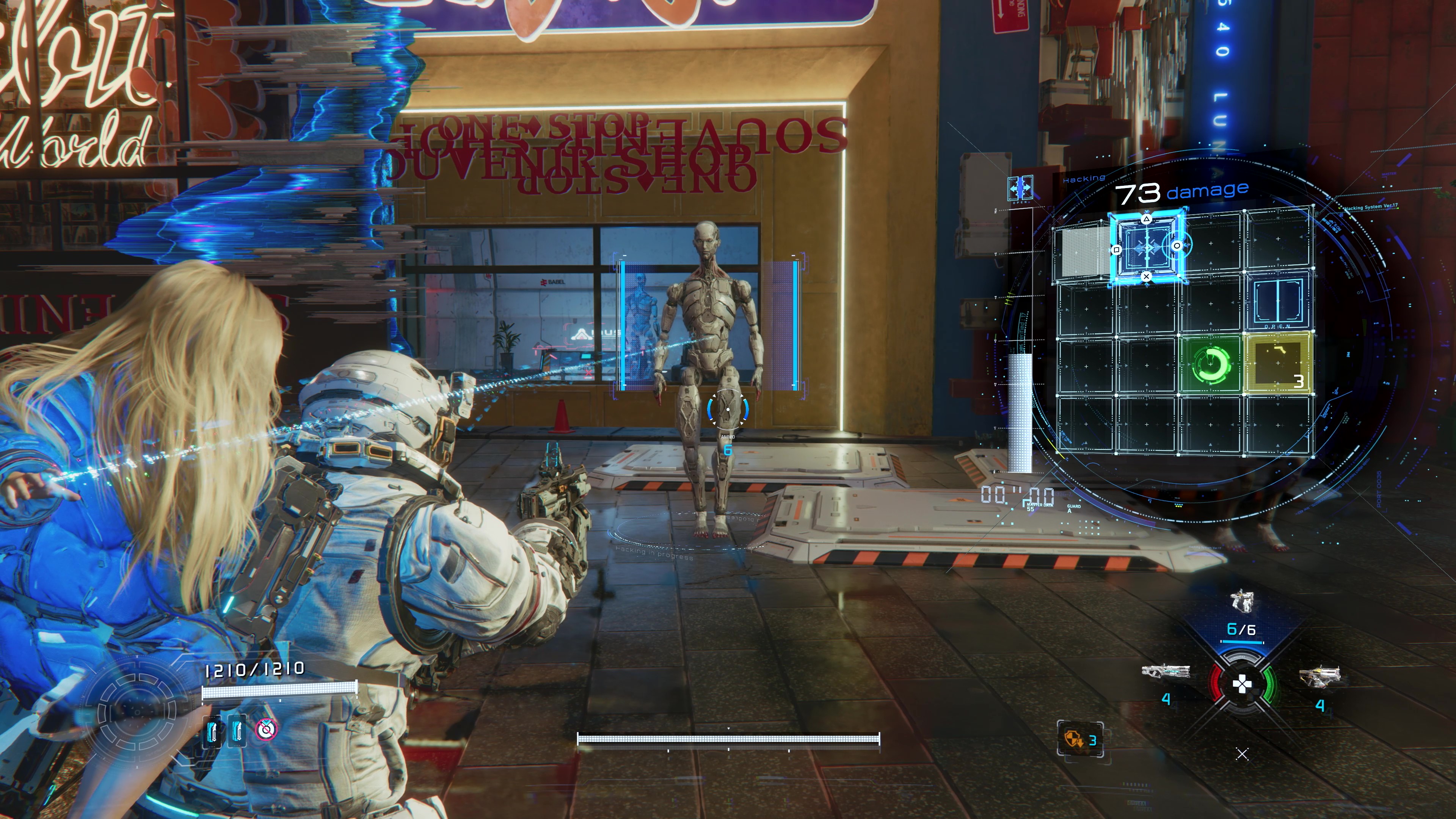 A Pragmata gameplay screenshot that shows