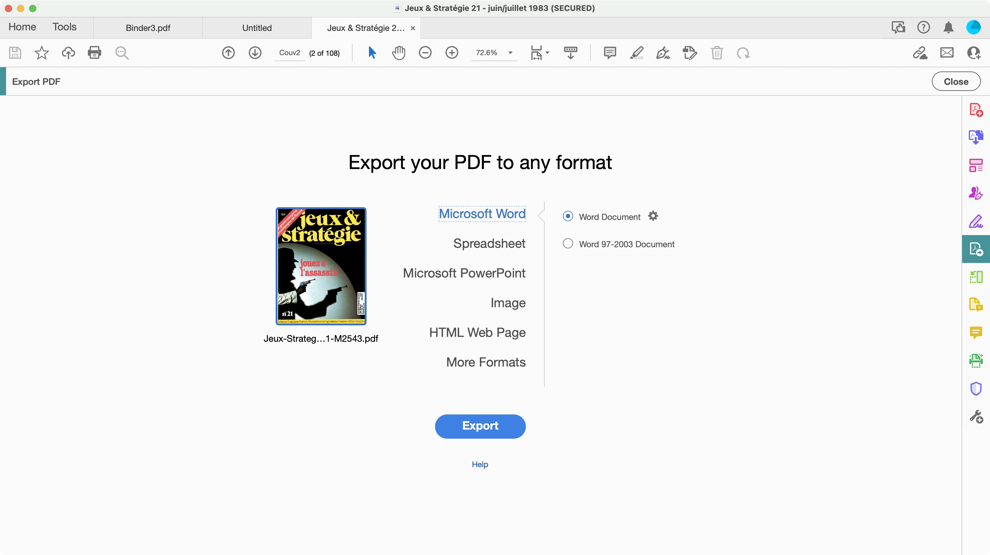 Adobe Acrobat Standard during our review process