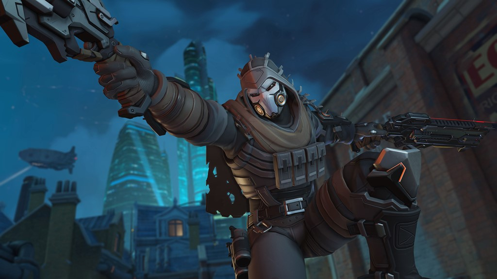 Overwatch 2 Reaper aiming his shotgun