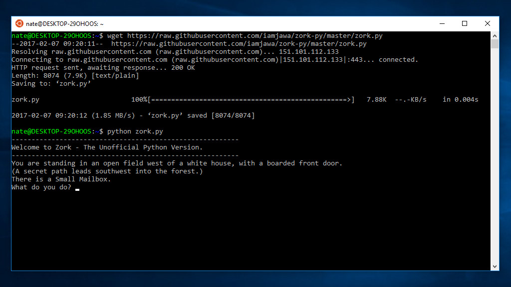 9. Download and run a Python Game