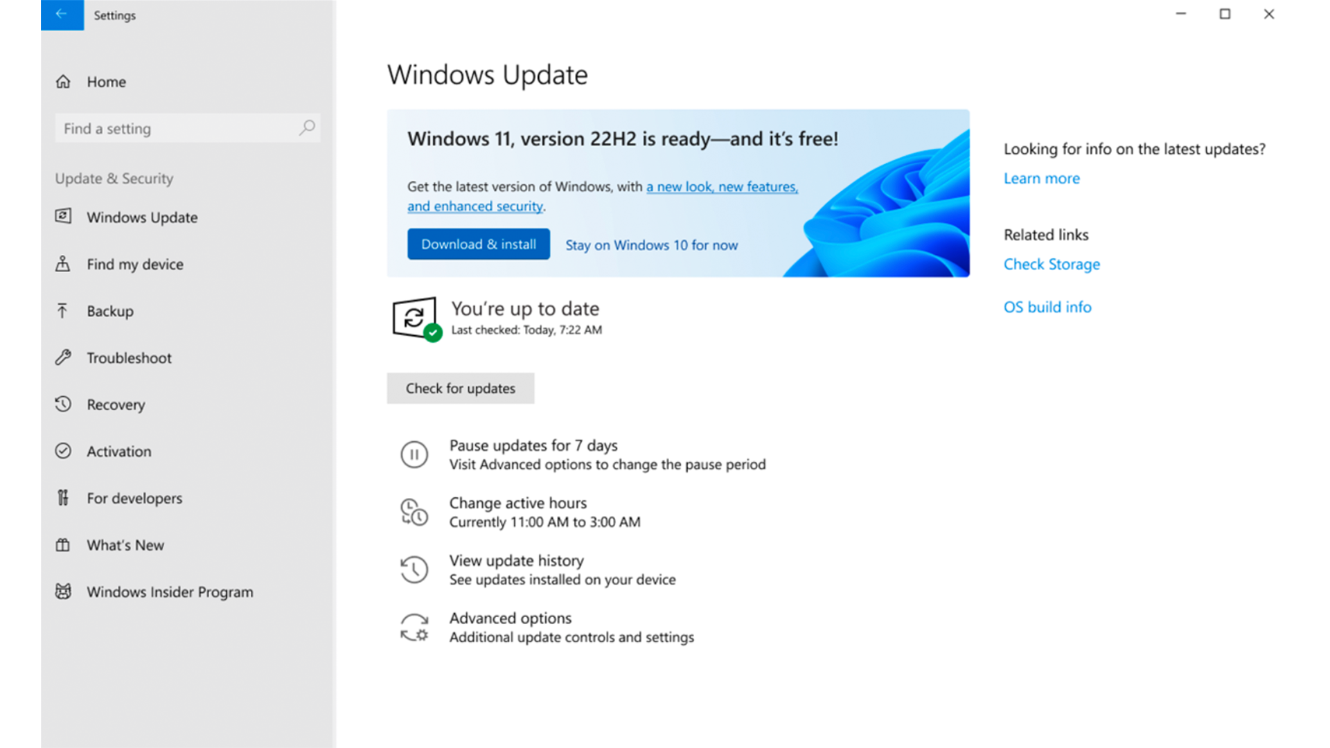 Windows 11 2022 update
