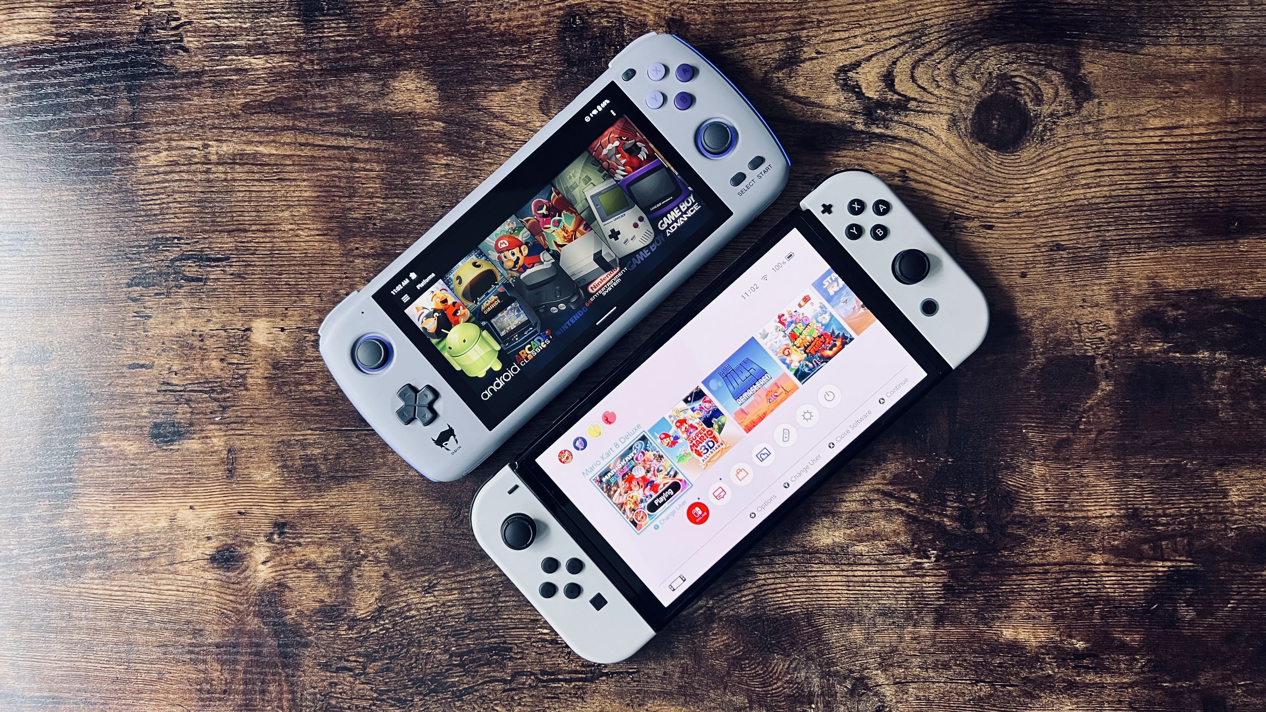 The Ayn Odin retro handheld gaming device