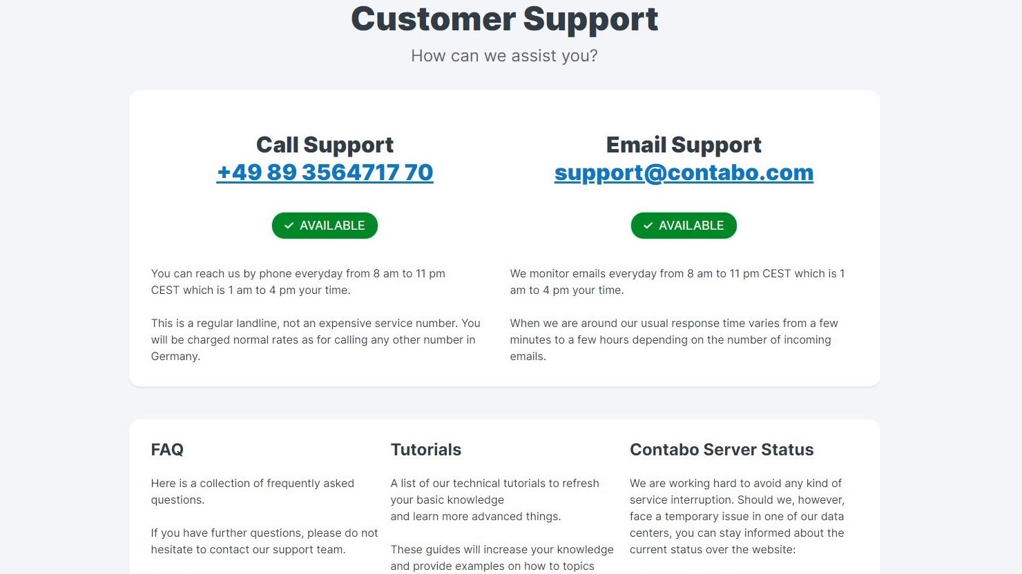 Support