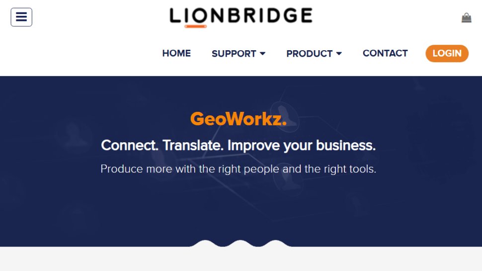 Website screenshot of Geoworkz (November, 2025)