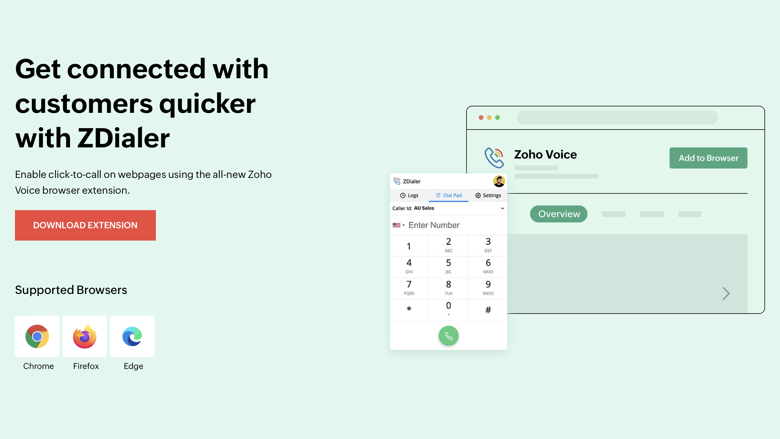 Zoho Voice ZDialer