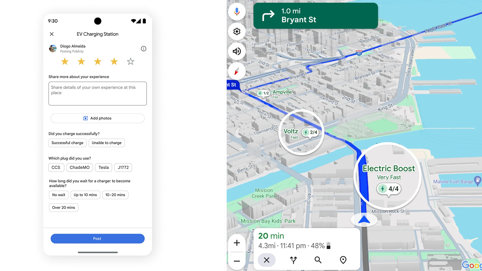 New Google Maps features