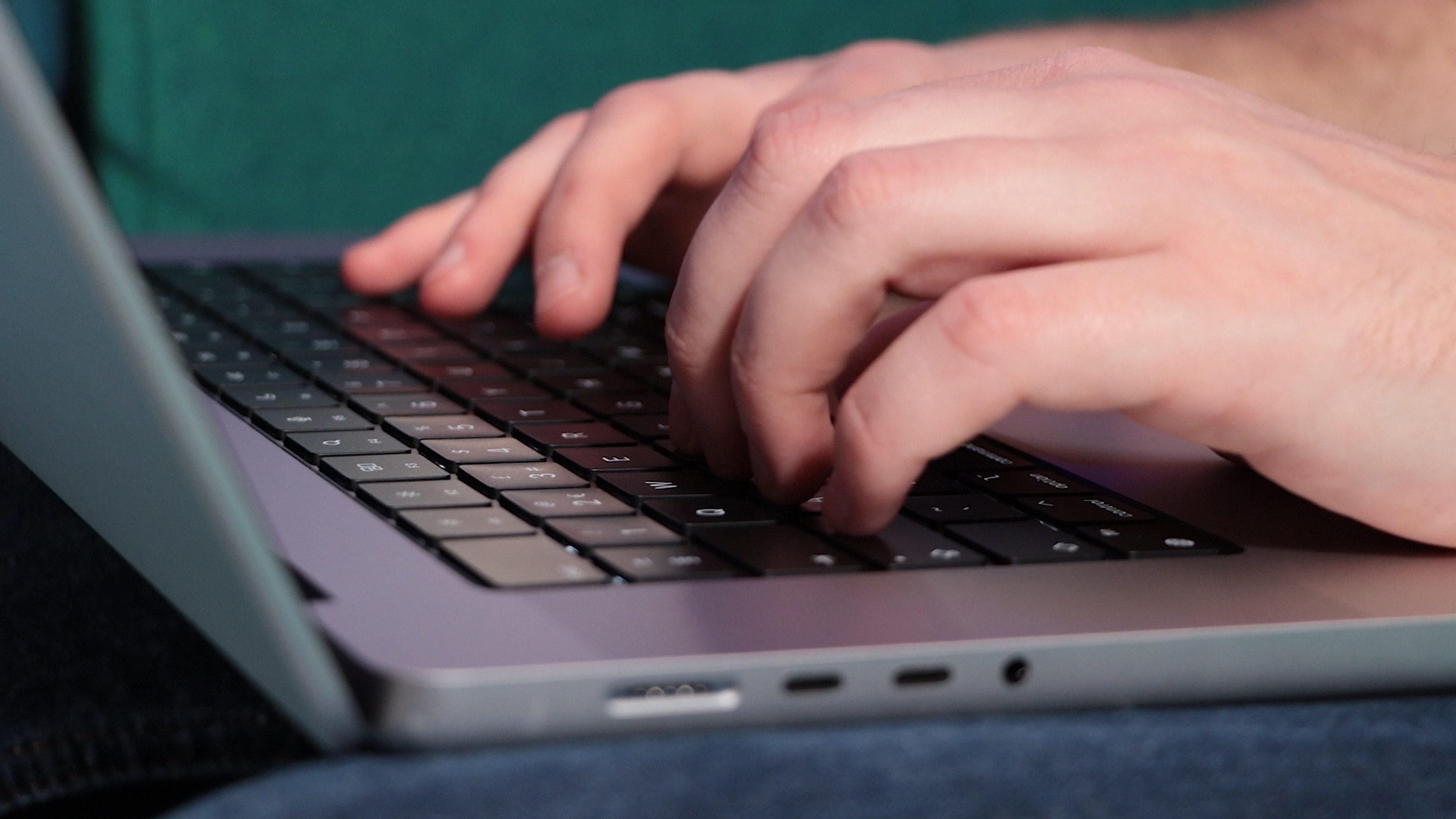 MacBook Pro 16-inch (2023) in use in a studio